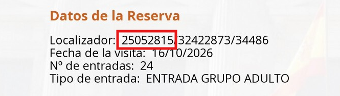 localizador para cancelar reserva
