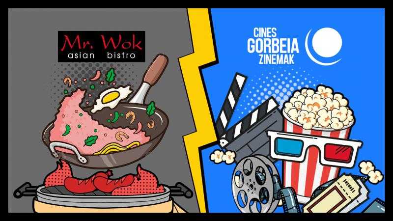 Ocio Plan: CINE + Mr. Wok (1 menú canjeable) (L-V)
