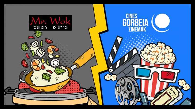 Ocio Plan: CINE + Mr. Wok (1 menú canjeable) (S-D)