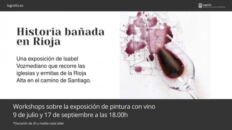 Workshop de pintura con vino