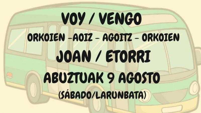 VOY / VENGO ORKOIEN – AOIZ- AGOITZ – ORKOIEN