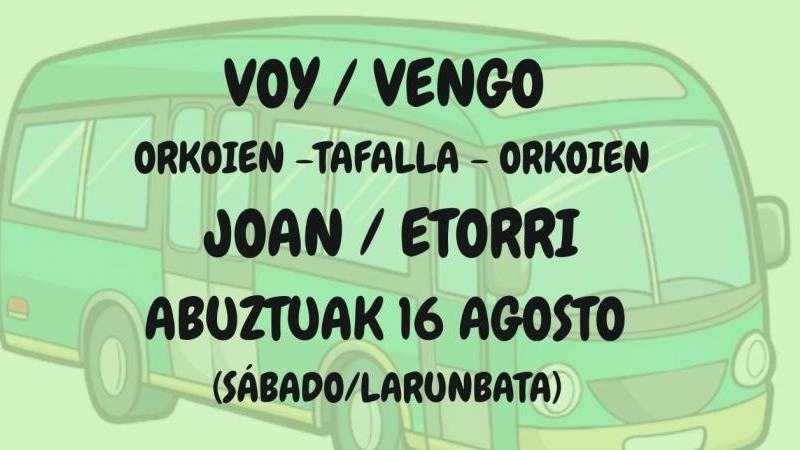 VOY / VENGO ORKOIEN – TAFALLA – ORKOIEN