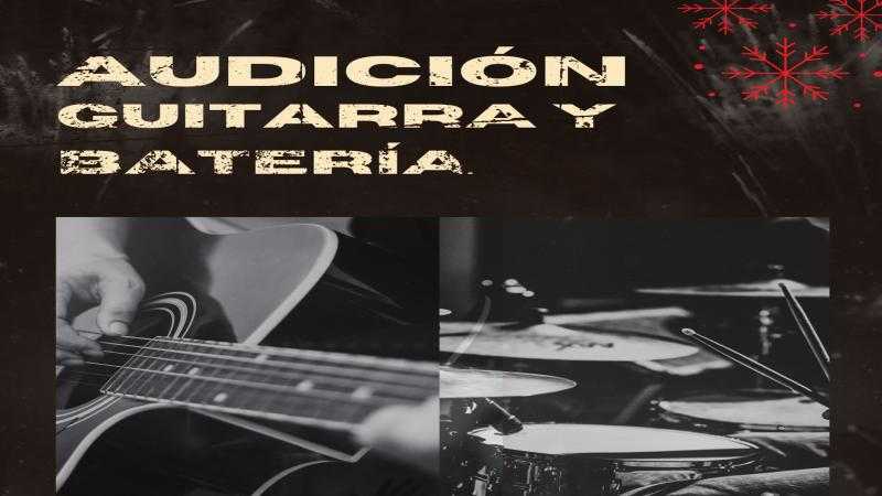 Audición guitarra y batería