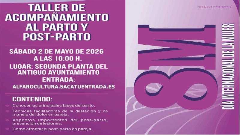 TALLER ACOMPAÑAMIENTO AL PARTO Y POSTPARTO