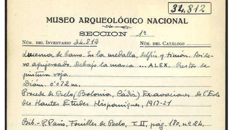 Visitas Guiadas. Baelo Claudia: 100 años de memoria en el archivo del MAN