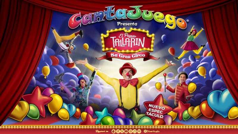 CANTAJUEGO con su espectáculo de  EL PAYASO TALLARÍN Y SU GRAN CIRCO