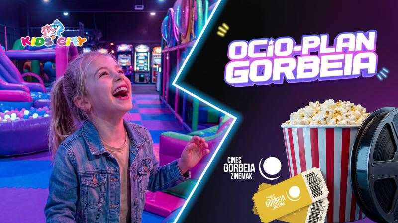 Ocio Plan: CINE + Kids City (1 hora de juegos S-D)