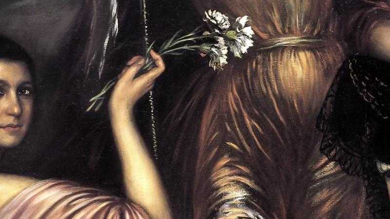 Flores, olivos y lienzos