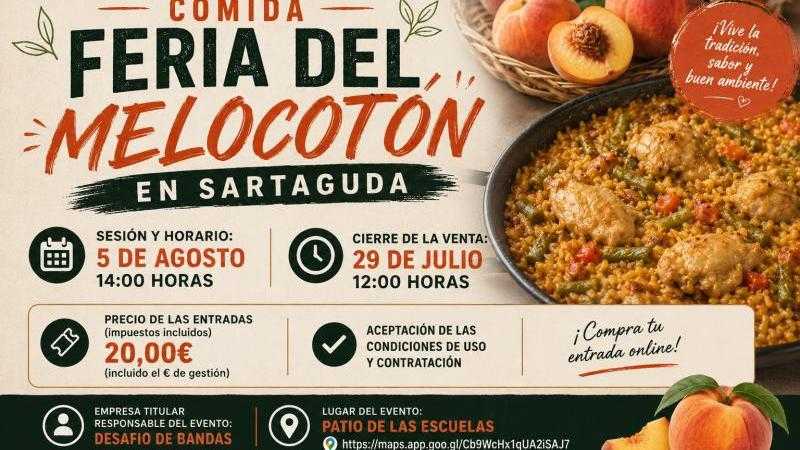 COMIDA FERIA DEL MELOCOTÓN EN SARTAGUDA