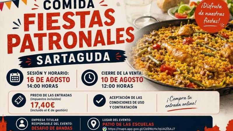 COMIDA FIESTAS PATRONALES SARTAGUDA