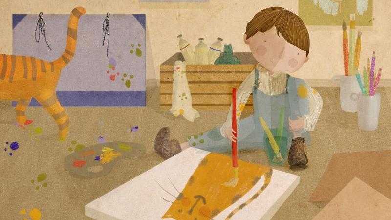 Visita infantil a la exposición Tras la casa del artista