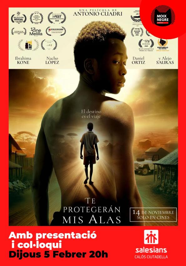 Te protegerán mis alas