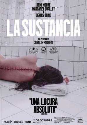 Cartel:  LA SUSTANCIA V.O.S.E- CINECLUB UNED