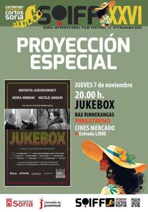 Cartel:  JUKEBOX DE RAX RINNEKANGAS-PREESTRENO (Recoger invitación, en taquilla)