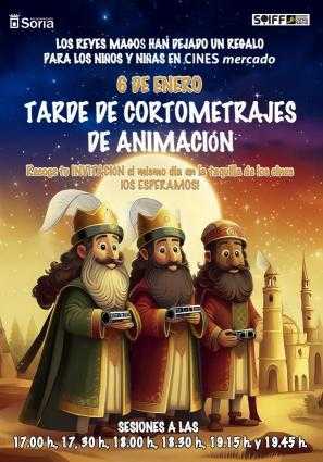 Cartel de REGALO DE REYES CORTOS DE ANIMACIÓN ( R