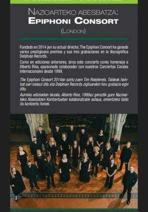 CORO INTERNACIONAL EPIPHONI CONSORT (londres)